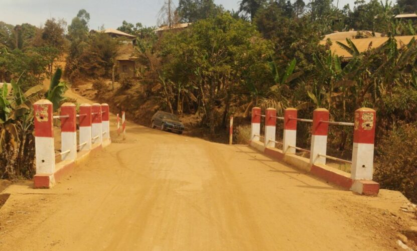 Construction of a bridge of span 10m over river Abumuchui